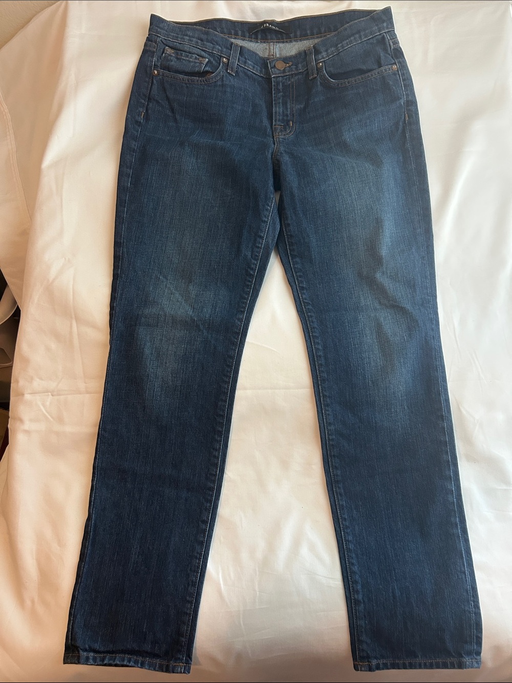 J Brand Dark Blue Straight-Leg Women's Jeans